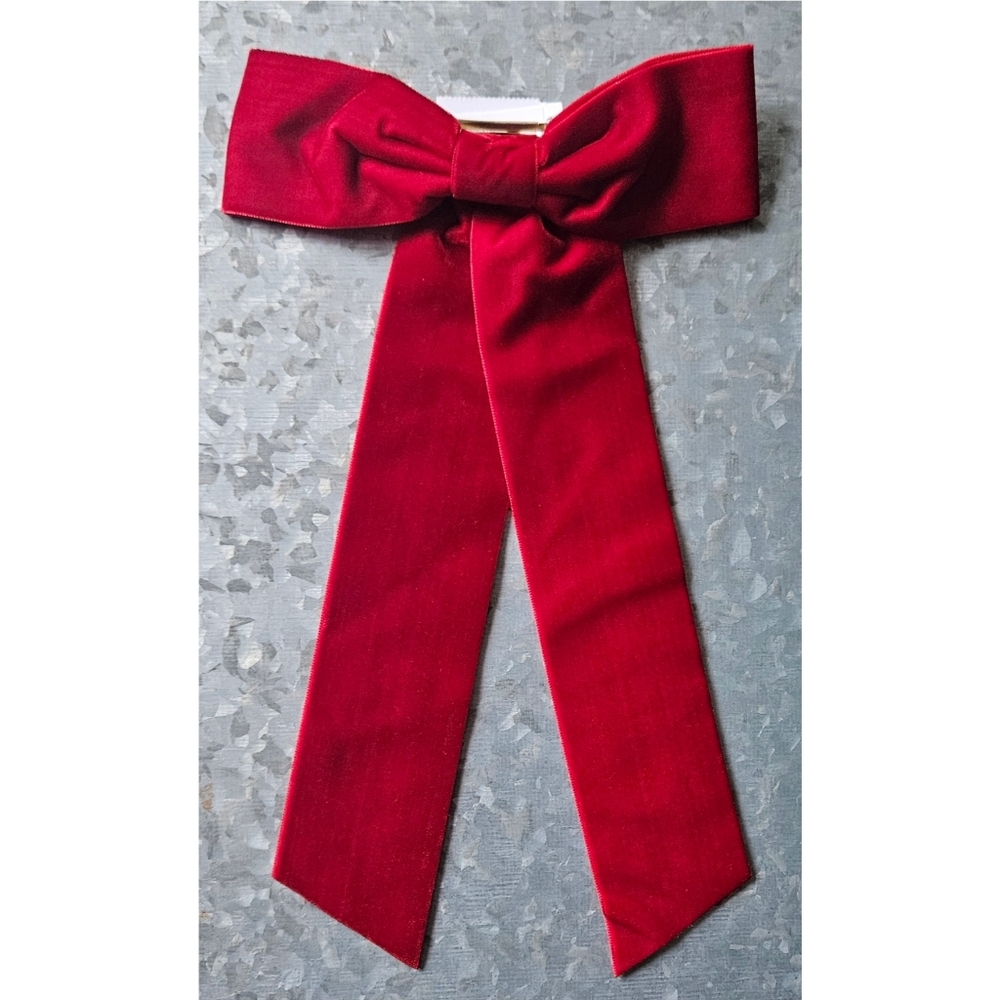 J.Crew Velvet Bow Hair Clip - Picture 4 of 6